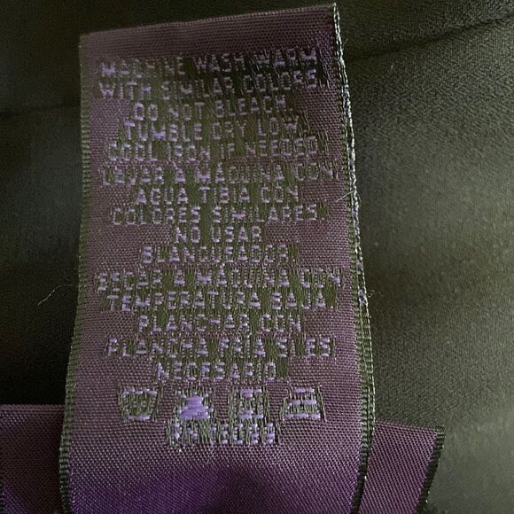 Vintage Black Whimsigoth Fairy Witchy Midi Skirt Sheer Lined 90’s Size 10 - Picture 6 of 13